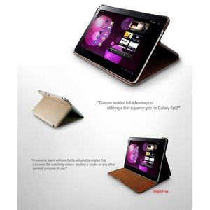  GALAXY Tab 10.1 LTE SC-01D  PRESTIGE MESH PATCH STAND SERIES -Light Beige4
