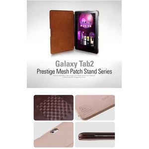  GALAXY Tab 10.1 LTE SC-01D  PRESTIGE MESH PATCH STAND SERIES -Light Beige6