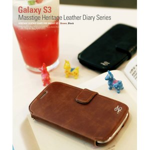 Z1258GS3★Galaxy S3 Zenus Masstige heritage diary series (ギャラクシーケース)ブラウン