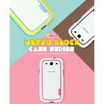 W1295GS3【 Optic White with Pink】Galaxy S3 WALNUTT Metro Block case（ケース） 