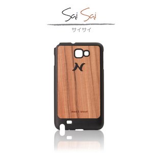 【I1240GNT】天然木で作られたGalaxy Note（ギャラクシーノート）ケース wood-fit Sai-sai 