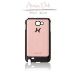 【I1239GNT】天然木で作られたGalaxy Note（ギャラクシーノート）ケース wood-fit Amapa Pink