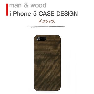 ★iPhone5★iPhone5 Man & Wood Real wood case Genuine Koara　ホワイトフレーム  - 拡大画像
