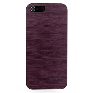 ★iPhone5★iPhone5 Man & Wood Real wood case Vivid Puple Rain White I1513i5 