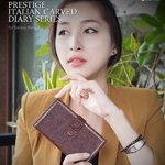 ★Galaxy Note 2 Prestige Italian Carved Diary Series ブラックチョコレート Z1639GNT2 