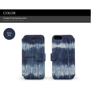 【iPhone5ケース】iPhone5 Prestige Tie Dying Diary　Z1681i5　ブルーミックス