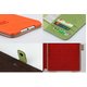 【iPad Mini ケース】★iPad Mini★iPad mini ケース オレンジ【スタンド、カードケース、ポケット付き!!】 機能性充実! Color Point 自動on/off  - 縮小画像4