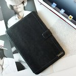 【iPad Mini ケース】★iPad Mini ケース★ダークグレー【バックバンド＆スタンド付き】 Masstige Neo Classic Diary 自動on/off 