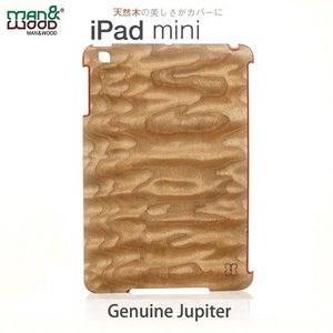 【man&wood】(iPad miniケース) Real wood case Genuine Jupiter"ジュピター"(天然木!!!) I1831iPM  - 拡大画像