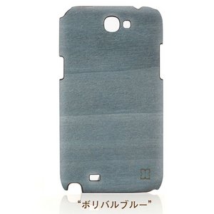 【man&wood】(Galaxy note2ケース)「天然木!」Galaxy Note2 Real wood case Vivid Bolivar blue(ボリバルブルー) I1840GNT2  商品写真1