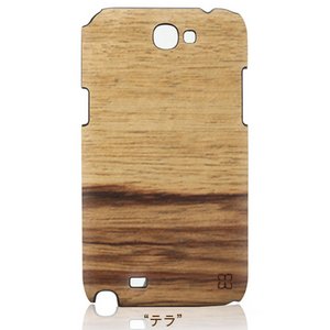 【man&wood】(Galaxy note2ケース)　「天然木!」 Galaxy Note2 Real wood case Genuine Terra[テラ] I1839GNT2