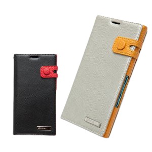 【zenus】ELUGA X P-02E Prestige Color Edge Diary（プレステージ カラーエッジダイアリー）-ゴールド