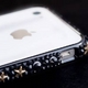 iphone4＆4S　デコケース　ハンドメイド　スタッズ　ブラックスワロフスキー - 縮小画像3