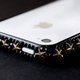 iphone4＆4S　デコケース　ハンドメイド　スタッズ　ブラックスワロフスキー - 縮小画像4