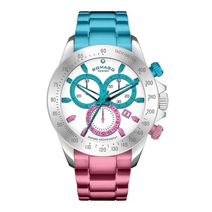 ROMAGO腕時計Unisex　RM027-0406AL　ブルー/ピンク - 拡大画像