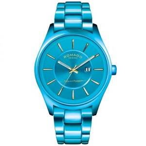 ROMAGO腕時計Unisex　RM029-0290AL　ゴールド/ブルー - 拡大画像