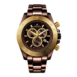 ROMAGO腕時計MEN　RM050-0405AL　ゴールド/ブラウン - 拡大画像