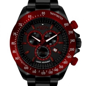 ROMAGO腕時計MEN　RM050-0405AL　レッド／ブラック - 拡大画像