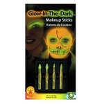 RUBIE'S（ルービーズ） MAKEUP（メイクアップ） コスプレ用メイク用品 Glow Makeup Sticks - Green（グロウ メイクアップ スティックス グリーン）