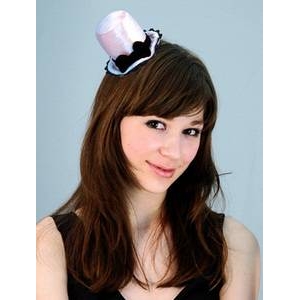 RUBIE'S（ルービーズ） ACCESSORY（アクセサリー） アクセサリ（コスプレ） Pink Silk Hat Hair Clip（ピンク スィルク ハット ヘアー クリップ）