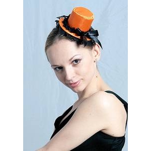 RUBIE'S（ルービーズ） ACCESSORY（アクセサリー） アクセサリ（コスプレ） Orange Silk Hat Hair Clip（オレンジ スィルク ハット ヘアー クリップ）