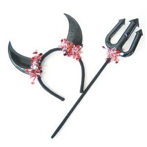 RUBIE'S（ルービーズ） ACCESSORY（アクセサリー） アクセサリ（コスプレ） Devil Horn Kit - Black（デビル ホーン キット ブラック）