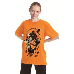 RUBIE'S（ルービーズ） ACCESSORY（アクセサリー） アクセサリ（コスプレ） Halloween Orange T-shirt（ハロウィーン オレンジ ティーシャツ） Lサイズ