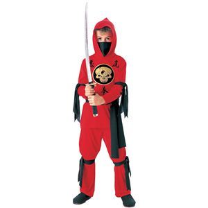 RUBIE'S（ルービーズ） CHILD（チャイルド） コスプレ Red Ninja（レッド ニンジャ） Mサイズ