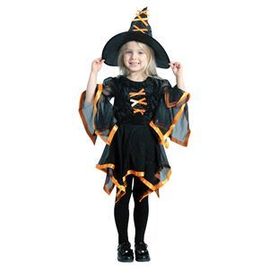 RUBIE'S（ルービーズ） CHILD（チャイルド） コスプレ Orange Windy Witch （オレンジ ウィンディ ウィッチ） Lサイズ
