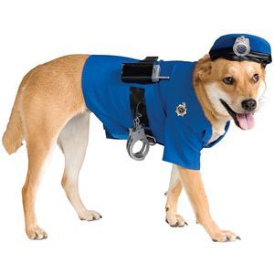 【コスプレ】 RUBIE'S（ルービーズ） PET（ペット用コスプレ） ペットコスプレ Police Dog（ポリス ドッグ） Mサイズ - 拡大画像