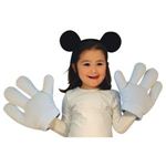 【コスプレ】 RUBIE'S（ルービーズ） DISNEY（ディズニー） 手ぶくろ（コスプレ用） Mickey Mouse Headband ＆ Glove Set（ミッキー マウス ヘドバンド ＆ グローブ セット）