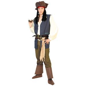 【コスプレ】 RUBIE'S（ルービーズ） DISNEY（ディズニー） コスプレ PIRATES of the CARIBEAN（パイレーツ・オブ・カリビアン）シリーズ Adult Jack Sparrow（ジャッ・スパロウ） Stdサイズ - 拡大画像