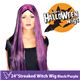 【コスプレ】 RUBIE'S （ルービーズ） 51161 24" Streaked Witch Wig - Black／Purple（ウィッグ） - 縮小画像1