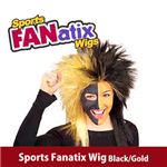 RUBIE'S （ルービーズ） 51387 Sports Fanatix Wig - Black／Gold（ウィッグ）