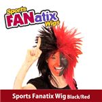 RUBIE'S （ルービーズ） 51388 Sports Fanatix Wig - Black／Red（ウィッグ）