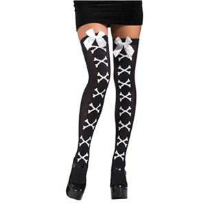 RUBIE'S （ルービーズ） 8509 White Crossbone Tights