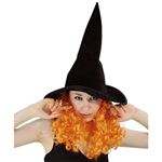 RUBIE'S （ルービーズ） 802694 Witch Hat with Orange Curly Hair
