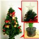 【クリスマス】120cm ファイバークリスマスツリー （リボン／ベル） T03-120 - 縮小画像1