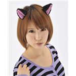 【パーティーグッズ】動物の耳 黒ねこ