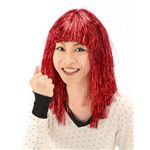 【パーティーグッズ】キラキラWIG レッド