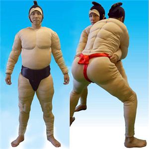 【パーティーグッズ】相撲セット 相撲スーツ 黒