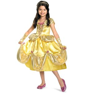 【コスプレ】 disguise Beauty ＆ The Beast ／ Belle Shimmer Deluxe 美女と野獣 （キッズ・子供用） - 拡大画像