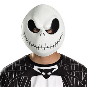 disguise Licensed Vacuform Masks／Accessories ／ Jack Skellington Vacuform Mask O／S - 拡大画像