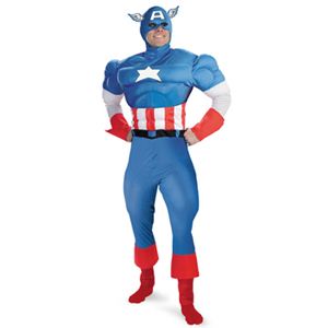 【コスプレ】 disguise Captain America ／ American Dream Classic Adult 38-40 キャプテンアメリカ - 拡大画像