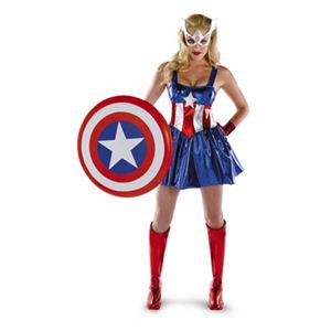 【コスプレ】 disguise Captain America ／ American Dream Sassy Deluxe キャプテンアメリカ - 拡大画像