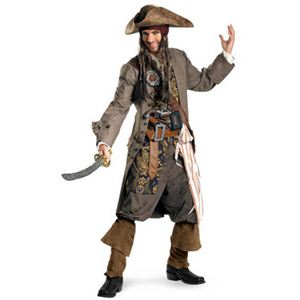 【コスプレ】 disguise Pirate Of The Caribbean ／ Captain Jack Sparrow Theatrical Adult パイレーツ・オブ・カリビアン ジャックスパロウ - 拡大画像