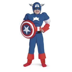 【コスプレ】 disguise Captain America ／ Captain America Classic Muscle キャプテンアメリカ キッズ・子供用 - 拡大画像
