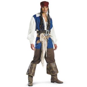 【コスプレ】 disguise Pirate Of The Caribbean ／ Captain Jack Sparrow Classic Teen 42-46 パイレーツ・オブ・カリビアン ジャックスパロウ - 拡大画像