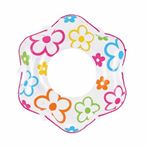 【ビーチグッズ】100cmフラワーポップホワイト（浮き輪）