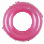 【ビーチグッズ】浮輪75cm クリスタルピンク